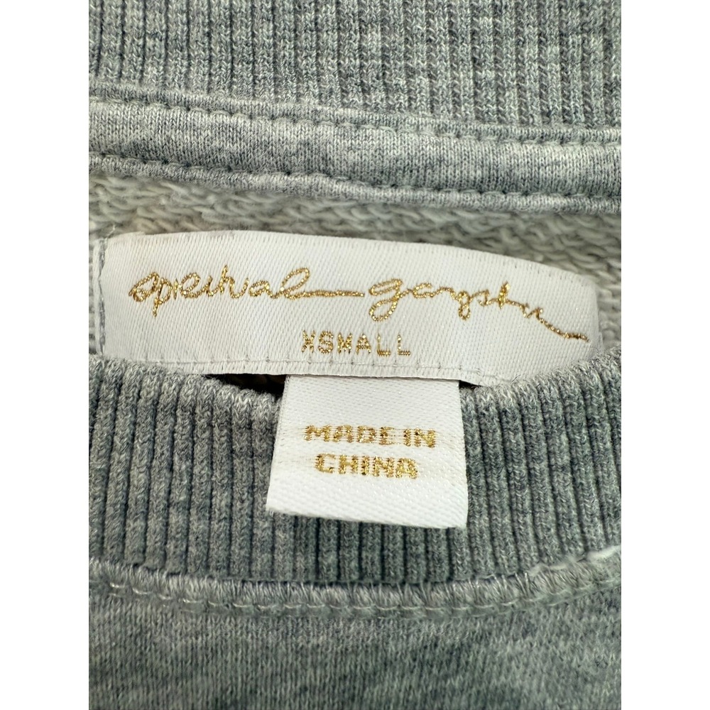 Spiritual Gangster Size XS Love Grey Fleece Crewneck Sweatshirt - Picture 2 of 5